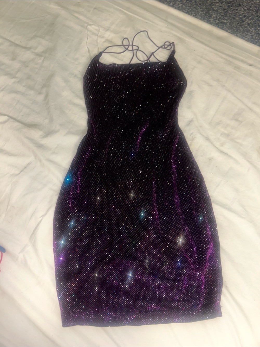 Windsor Sparkling Purple Sequin Dress